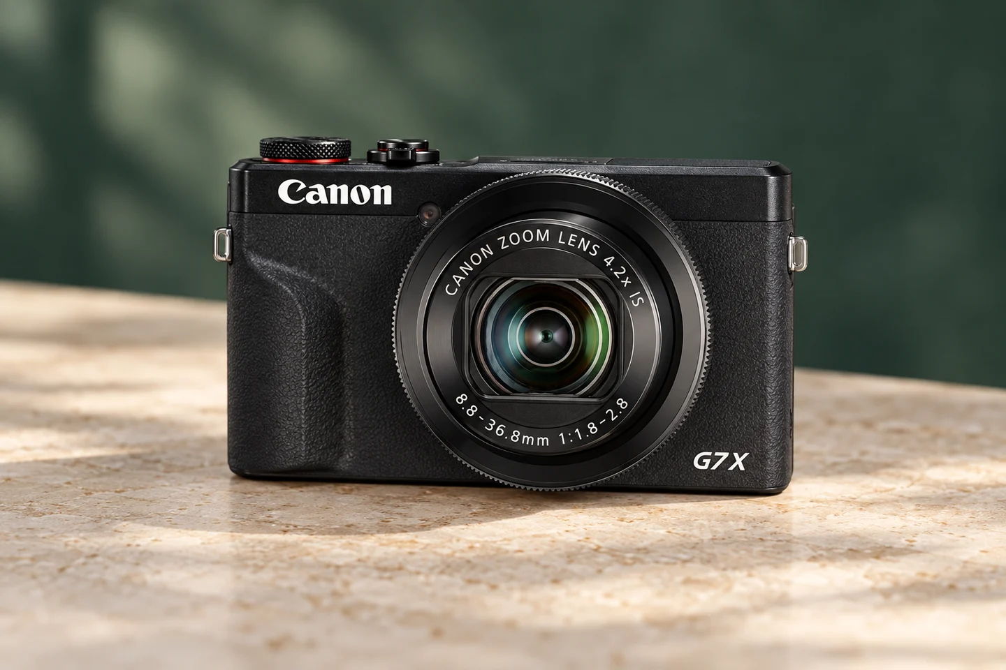 PowerShot G7 X Mark IIIの公式外観を参考に生成したカメラ単体のイメージ