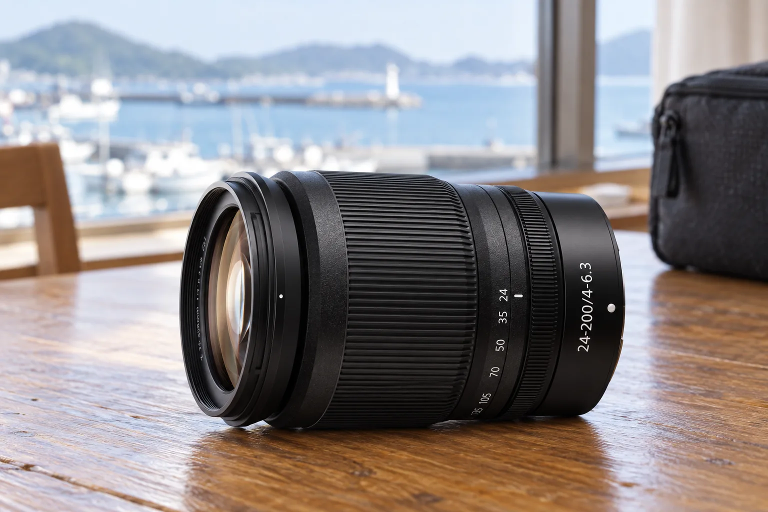 NIKKOR Z24-200mm f/4-6.3 VRの外観を参考に生成したイメージ
