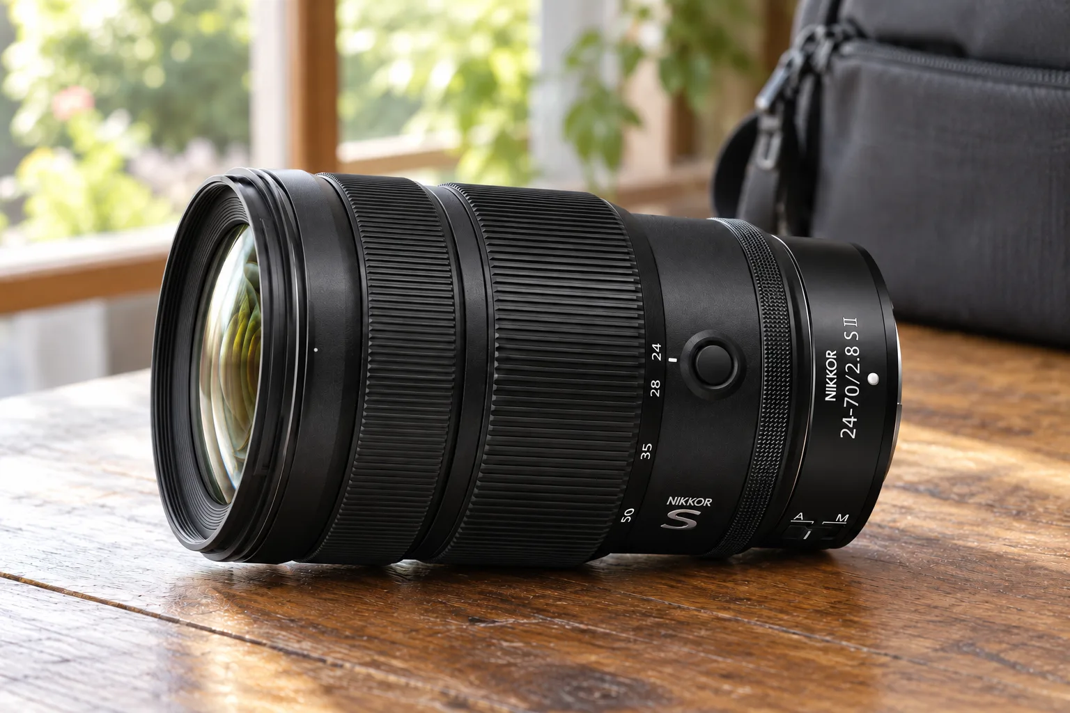 NIKKOR Z24-70mm f/2.8 S IIの外観を参考に生成したイメージ