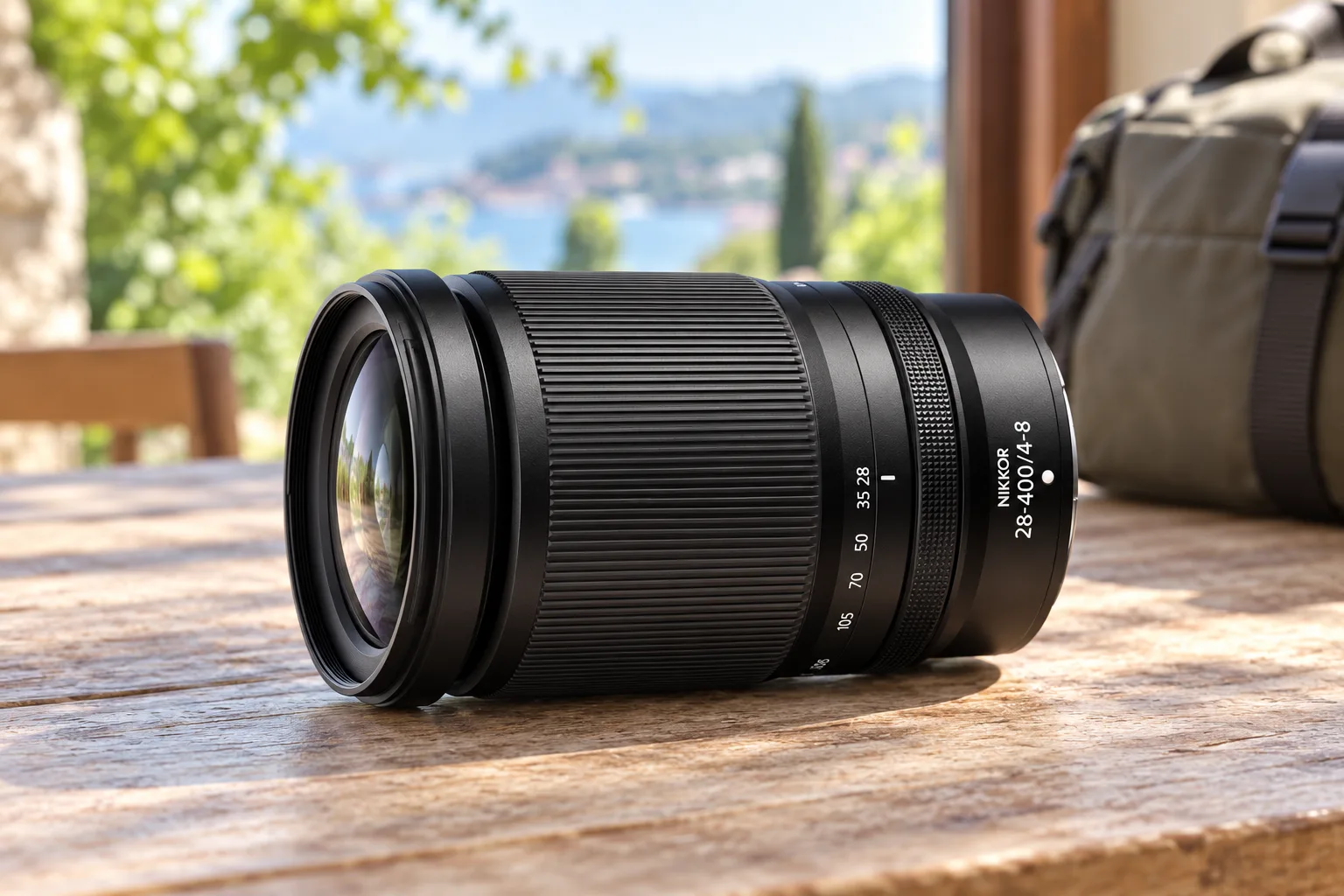 ニコン NIKKOR Z 28-400mm f/4-8 VRの外観を参考に生成したイメージ