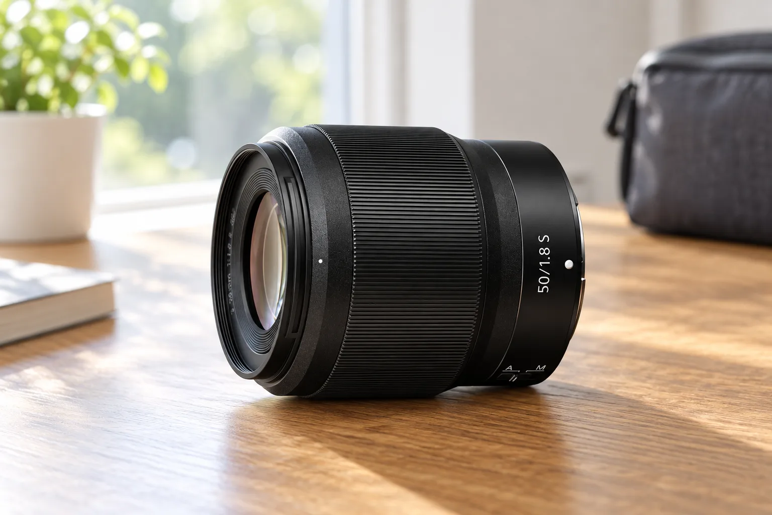 NIKKOR Z50mm f/1.8 Sの外観を参考に生成したイメージ