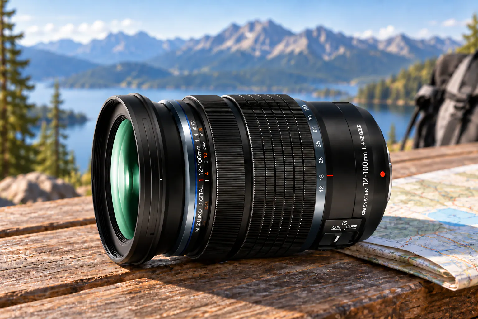 12-100mm F4 IS PROの公式外観を参考に生成した製品イメージ