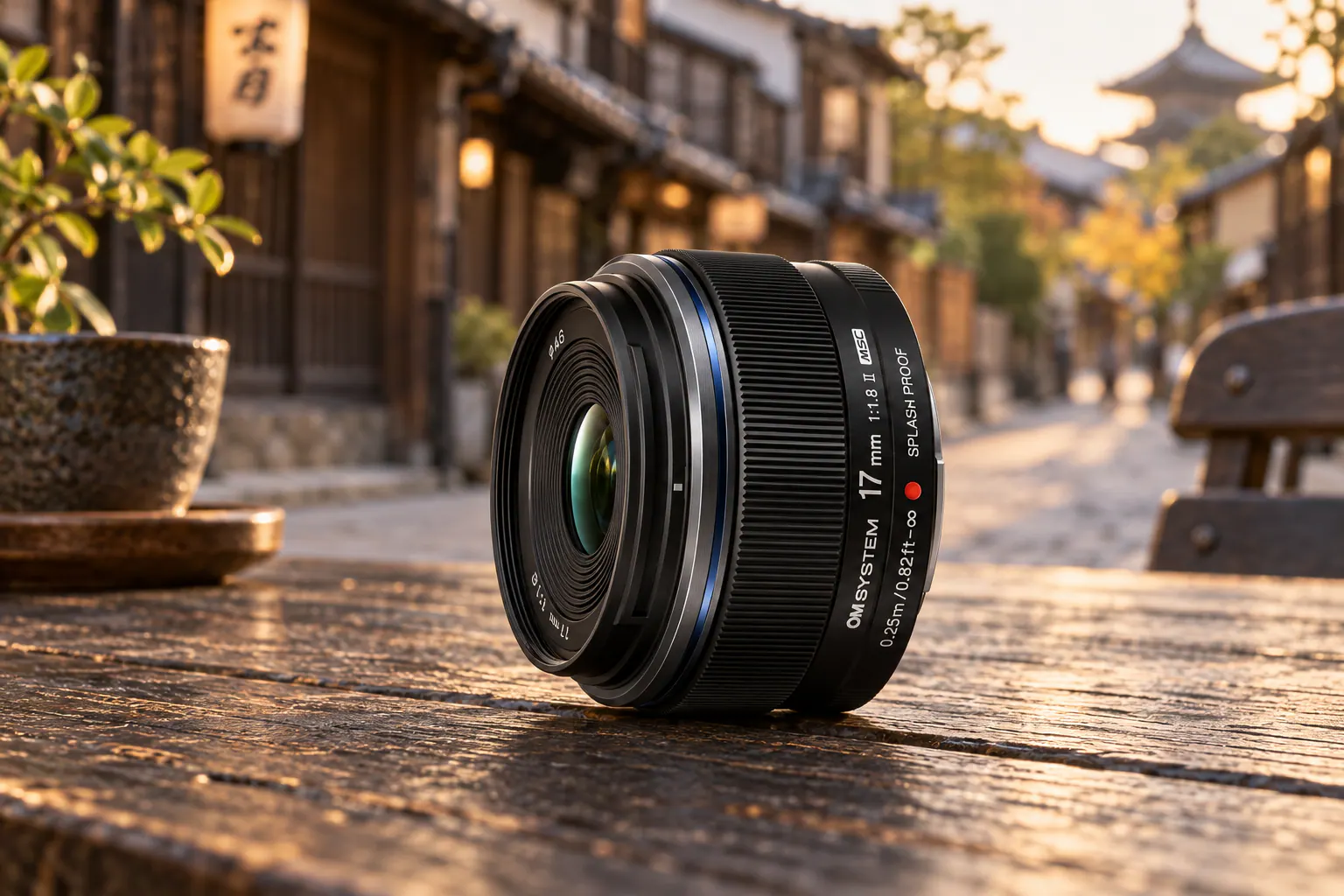 17mm F1.8 IIの公式外観を参考に生成した製品イメージ