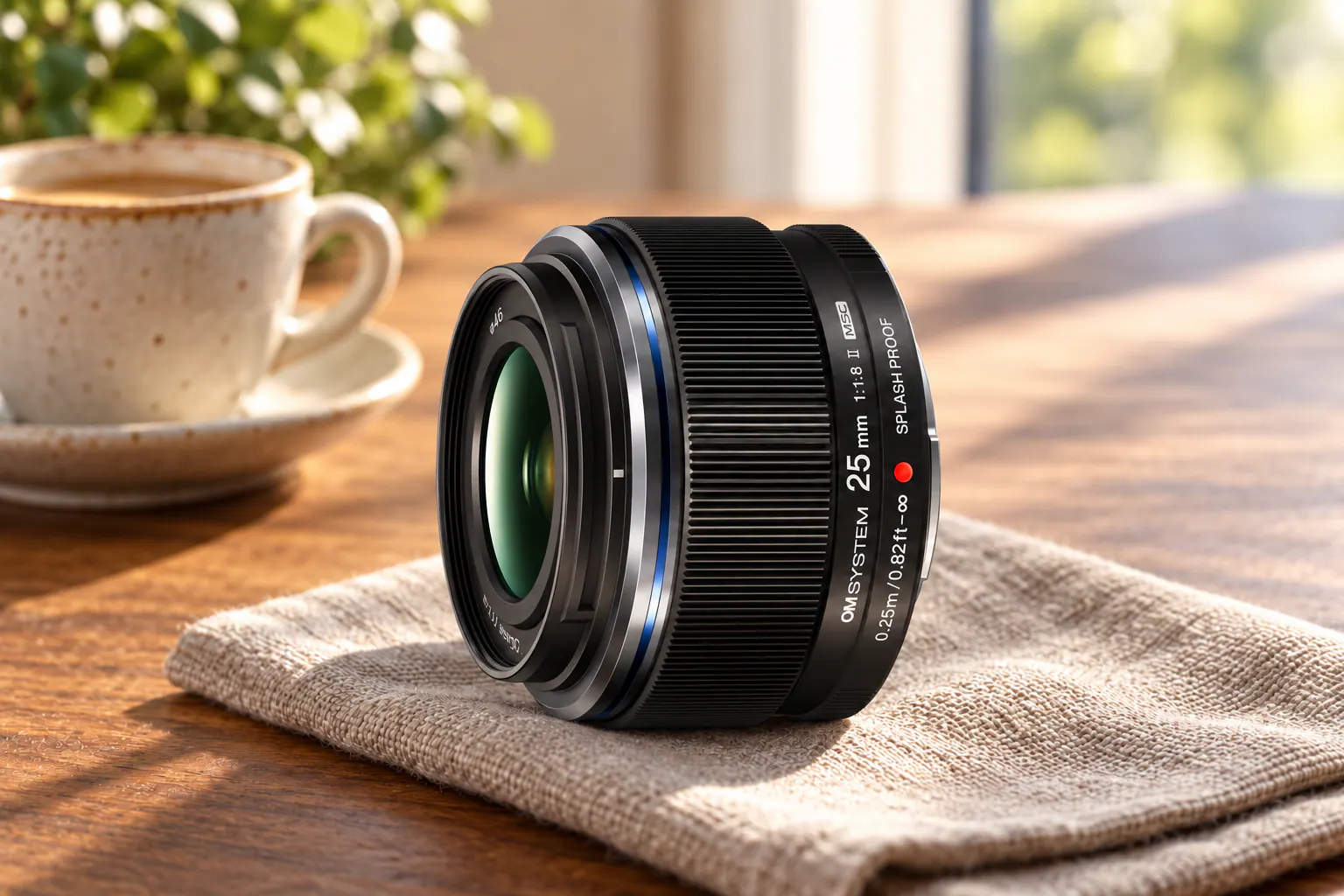 25mm F1.8 IIの公式外観を参考に生成した製品イメージ