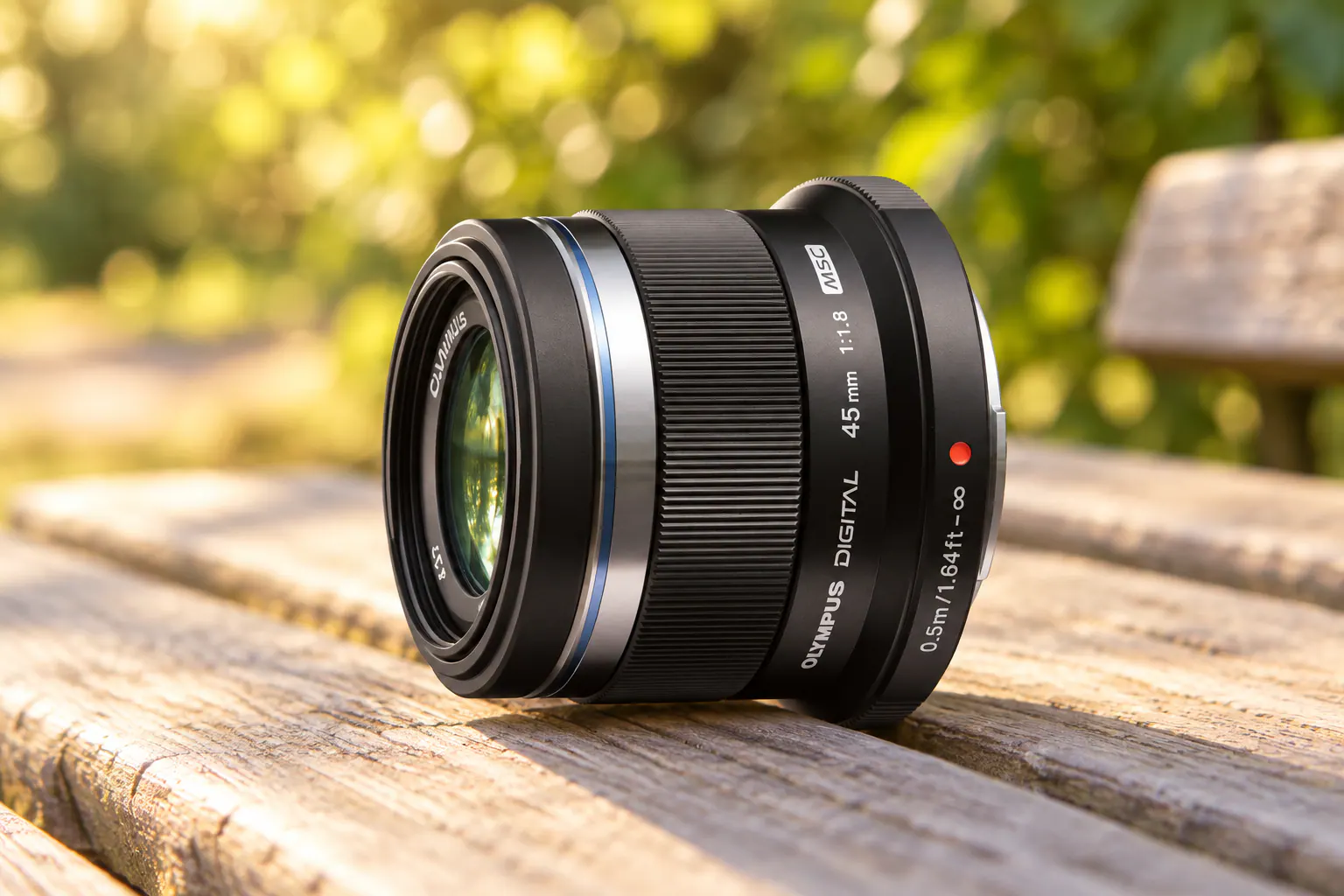 45mm F1.8の公式外観を参考に生成した製品イメージ