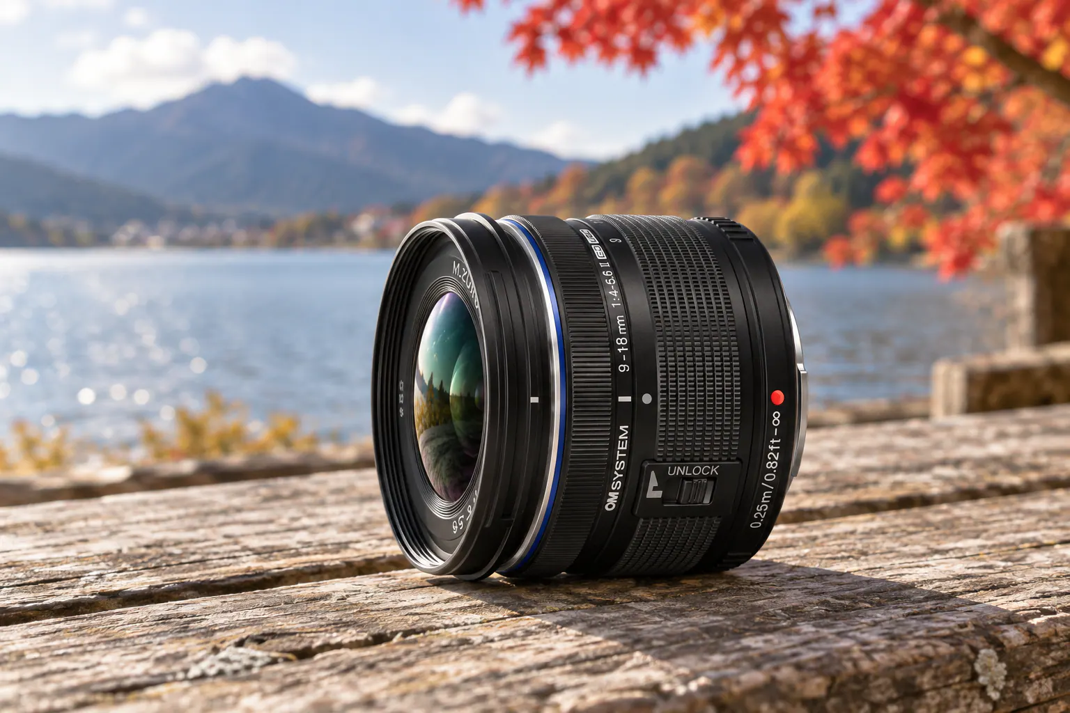 9-18mm F4-5.6 IIの公式外観を参考に生成した製品イメージ