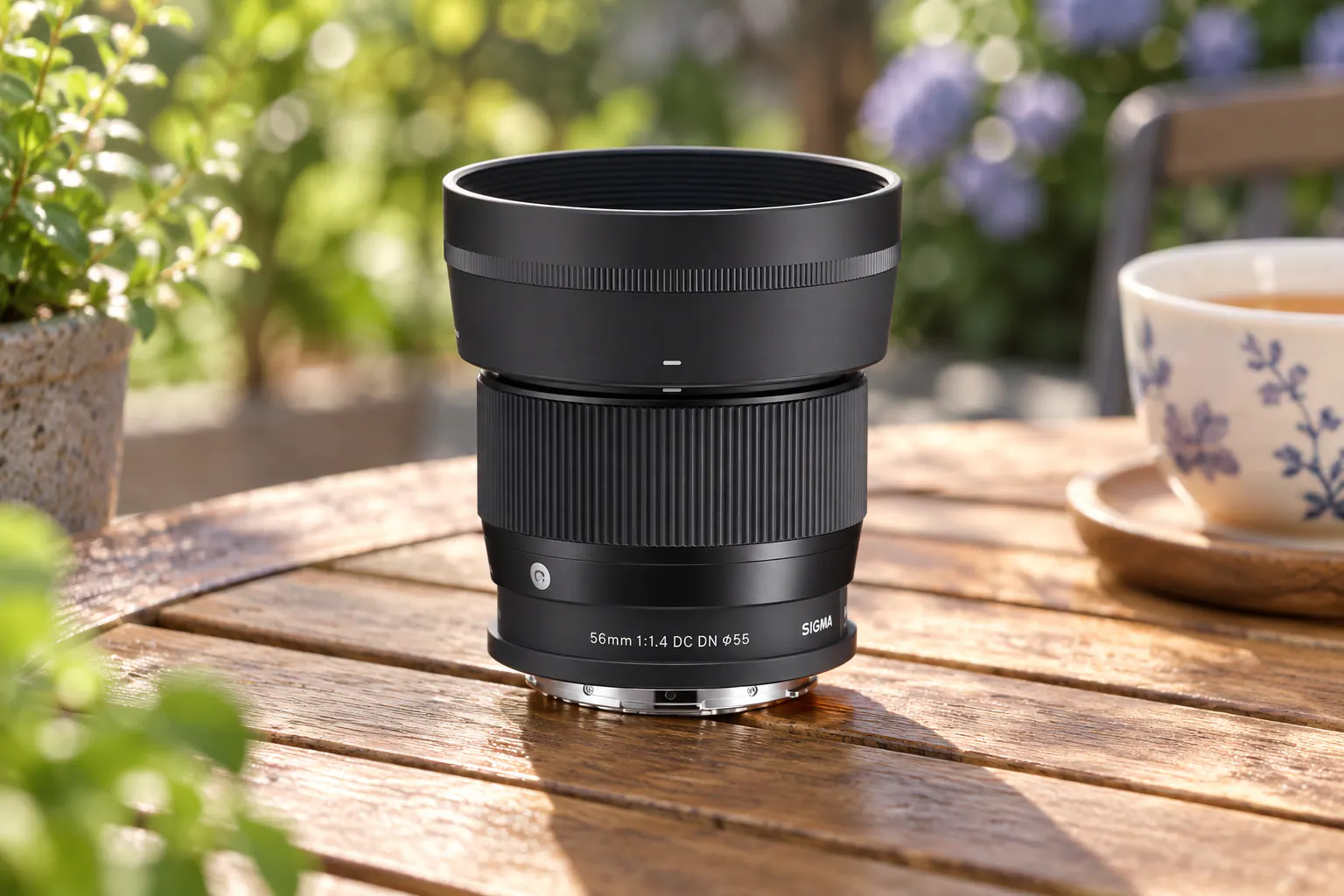 SIGMA 56mm F1.4 DC DN Contemporaryの公式外観を参考に生成した製品イメージ
