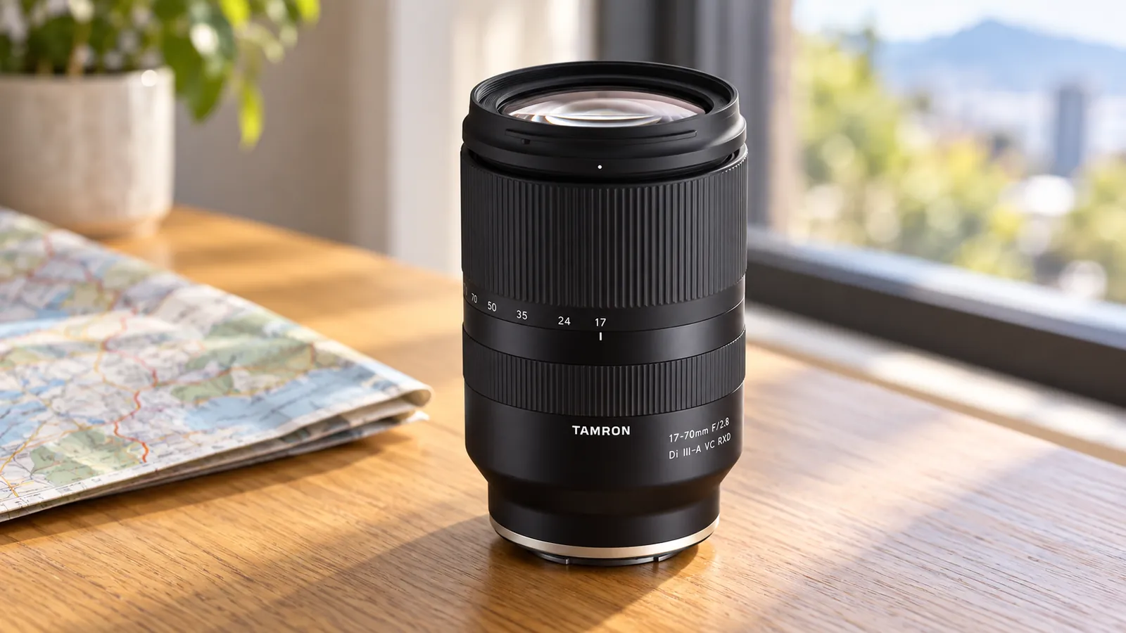 タムロン17-70mm F2.8の外観を参考に生成した製品イメージ