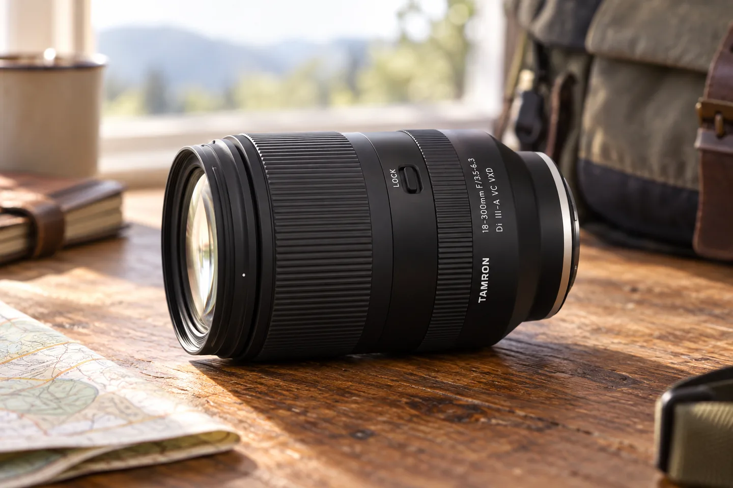 タムロン18-300mmの外観を参考に生成した製品イメージ