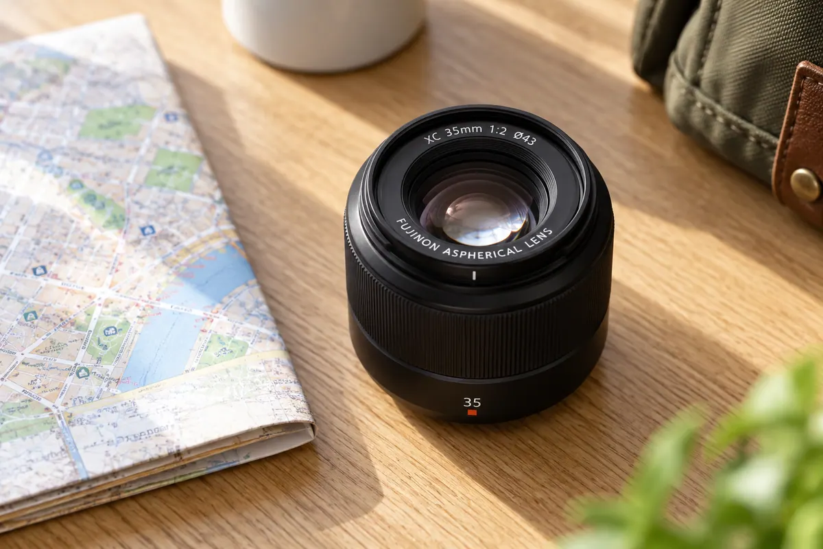 XC35mmF2の外観を参考に生成した製品イメージ