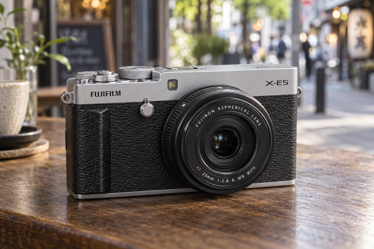 X-E5の外観を参考に生成した製品イメージ