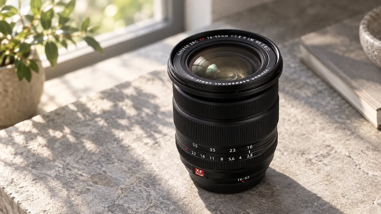 XF16-55mmF2.8 R LM WR IIの外観を参考に生成した製品イメージ