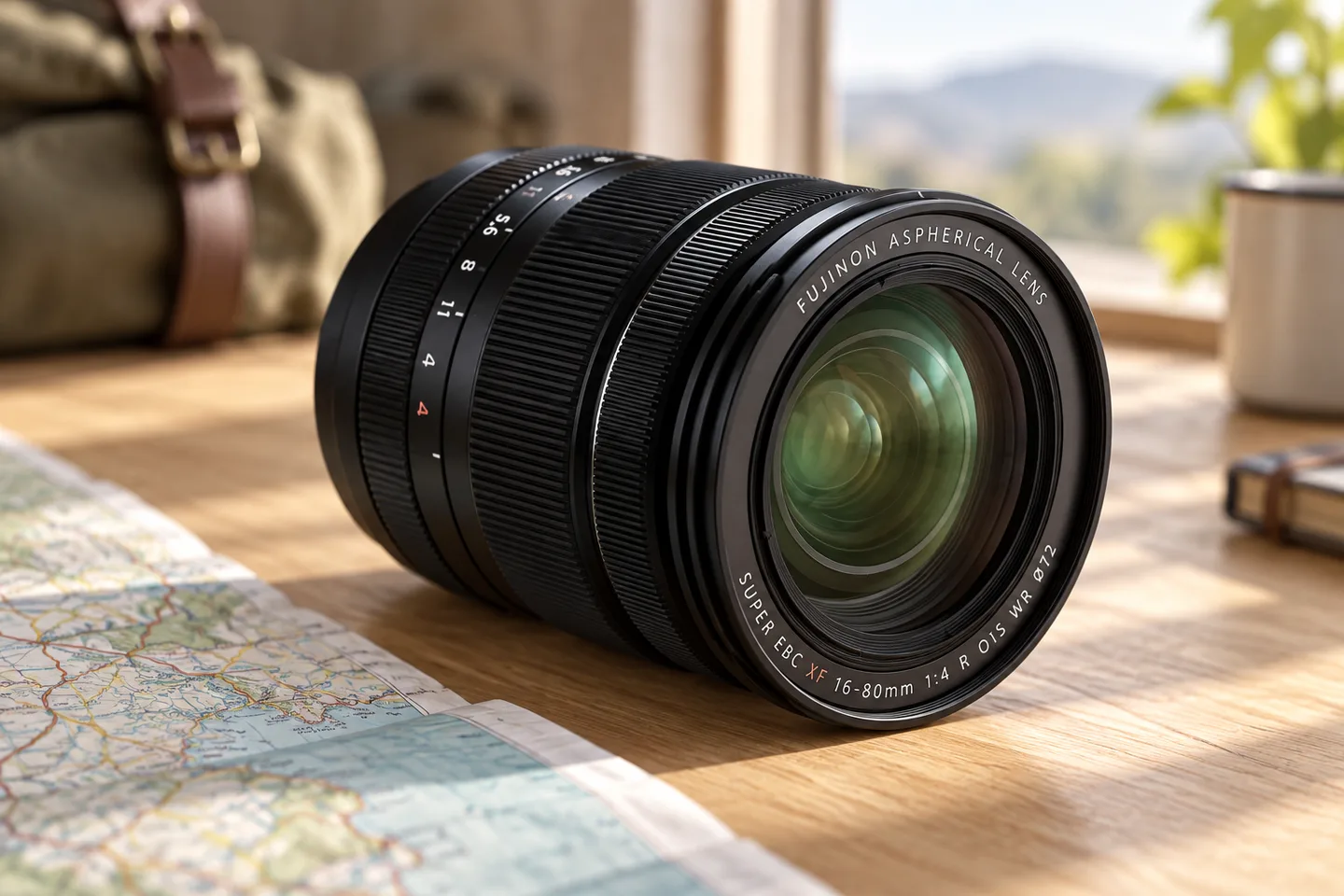 XF16-80mmF4 R OIS WRの外観を参考に生成した製品イメージ