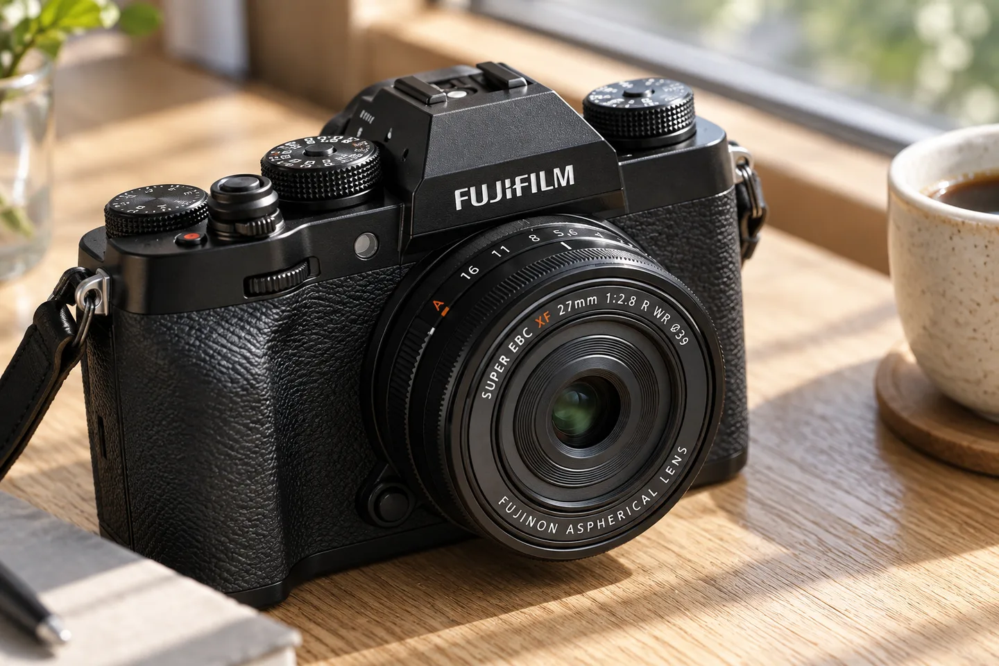 XF27mmF2.8 R WRの外観を参考に生成した製品イメージ